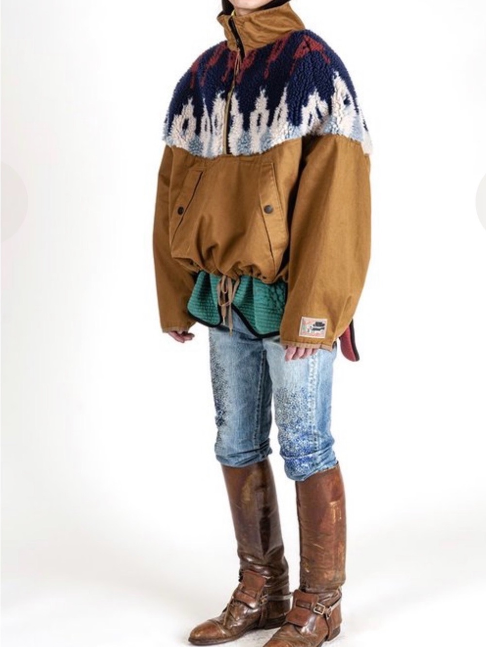 KAPITAL CHINO X BOA FLEECE ANORAK